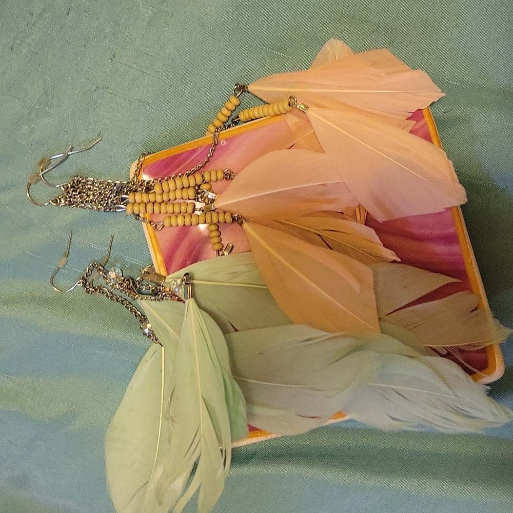 Feather earrings